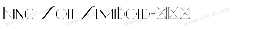 Ring Soft SemiBold字体转换